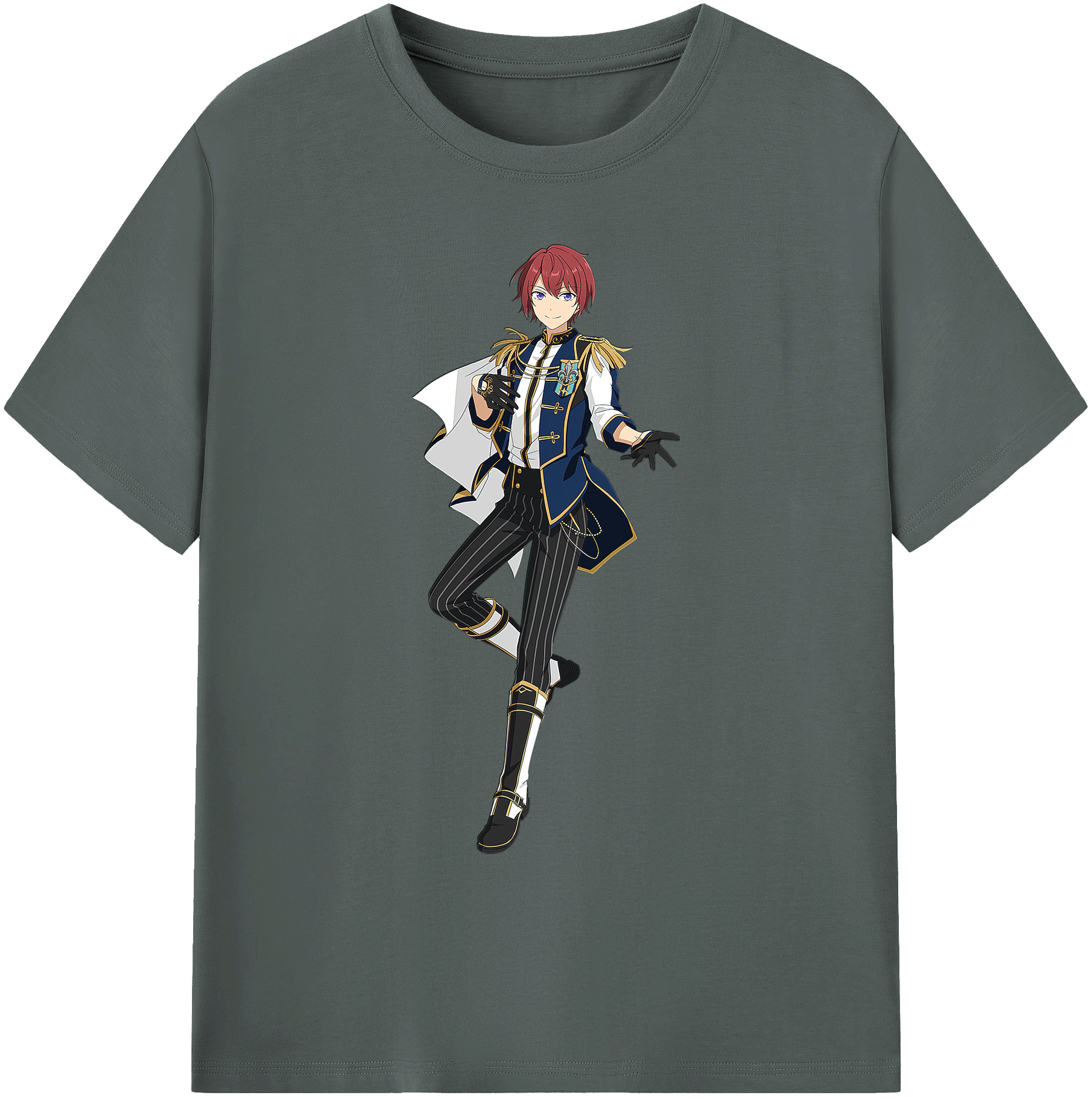 （画像用） あんさんぶるスターズ! Ensemble Stars 綿100％ メンズ半袖Tシャツ｜肌触りやわらか＆通気性